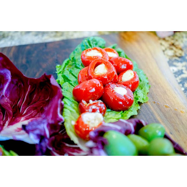 SOLENZI - Wholesale Olives - CHERRY PEPPERS stuffed with Goats Cheese 280g