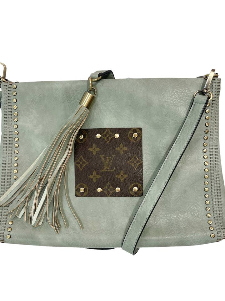 Green Studded Crossbody Bag for wholesale by Magnolia Charms