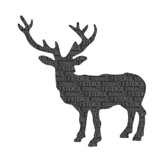 Stag Stencil for wholesale by The Stencil Studio
