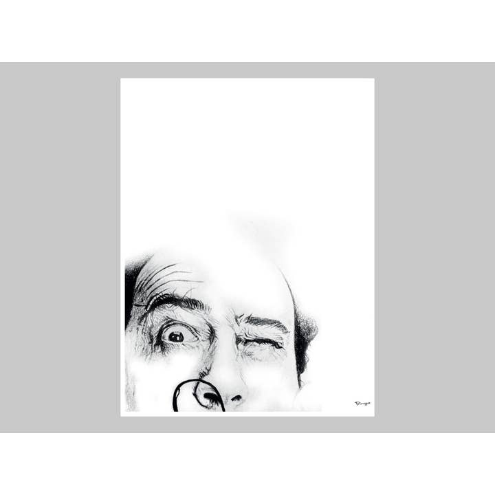 Portrait contemporain de Salvador Dali - 2 pour la vente par Art of Pringo