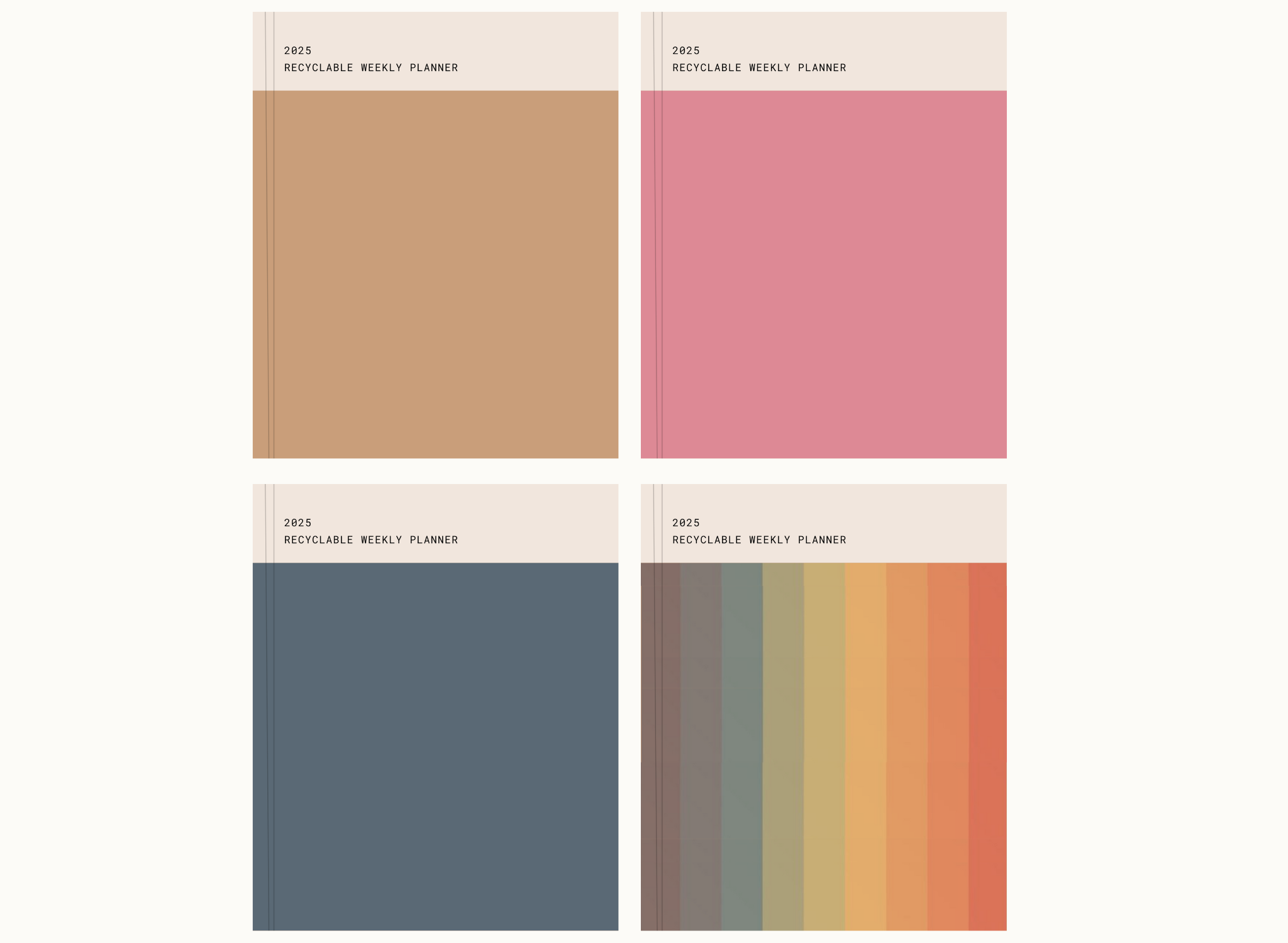 Wisdom Supply Co - Vendita all'ingrosso Planner - Agende settimanali Zero-Waste 20250