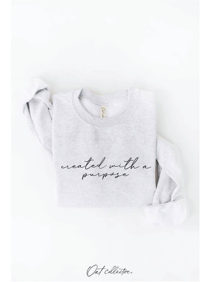 OAT COLLECTIVE - Wholesale Graphic Sweatshirt - Women's - CREATED WITH A PURPOSE Graphic Sweatshirt17