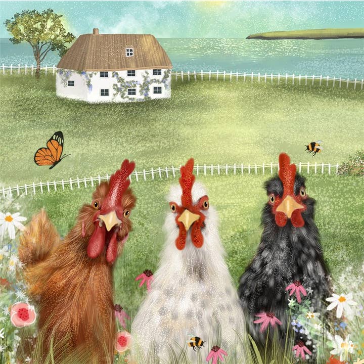 Hilsen Kort Tre Kyllinger for engroshandel hos Natural Partners Limited