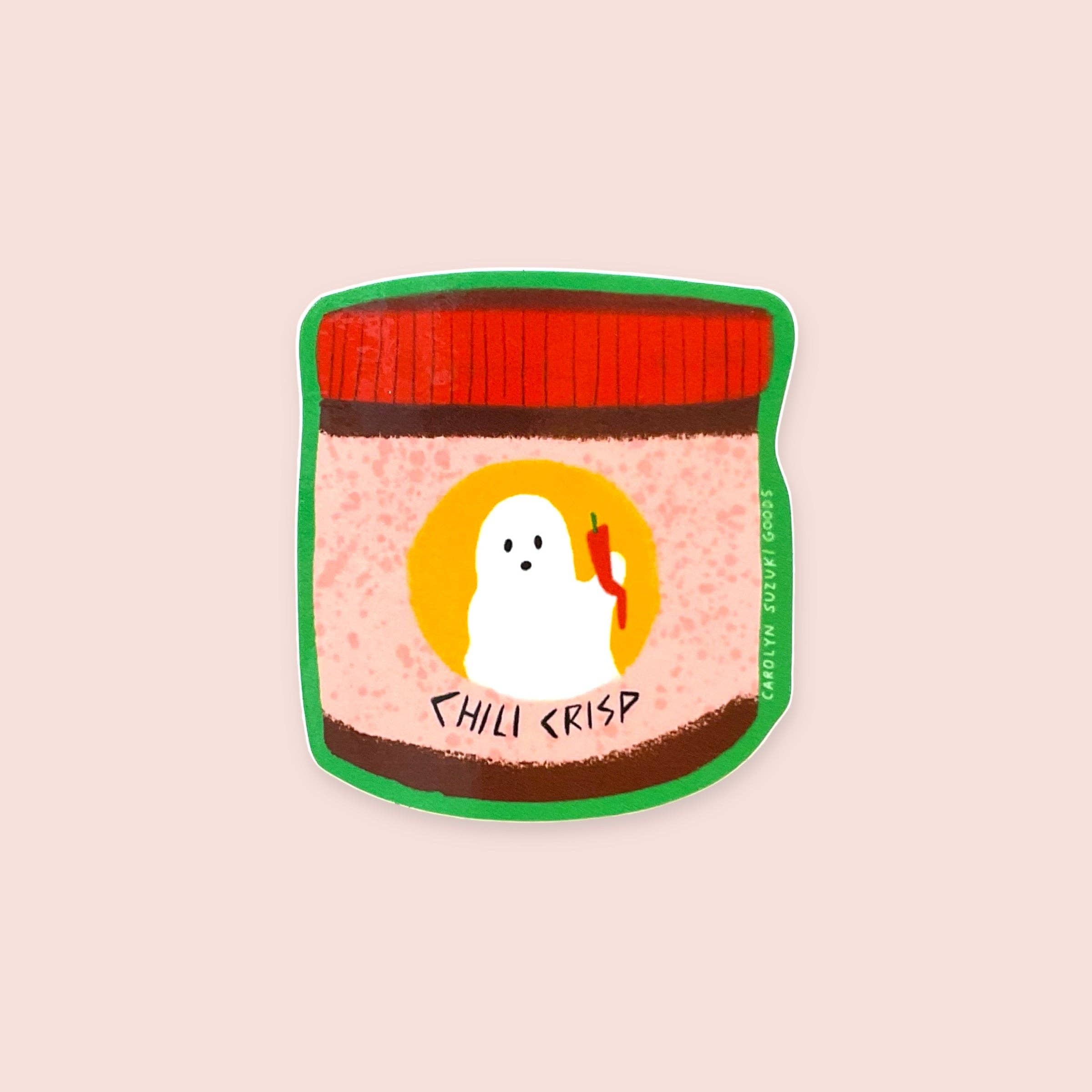 Carolyn Suzuki - Wholesale Sticker - Chili Crisp - Die Cut Sticker