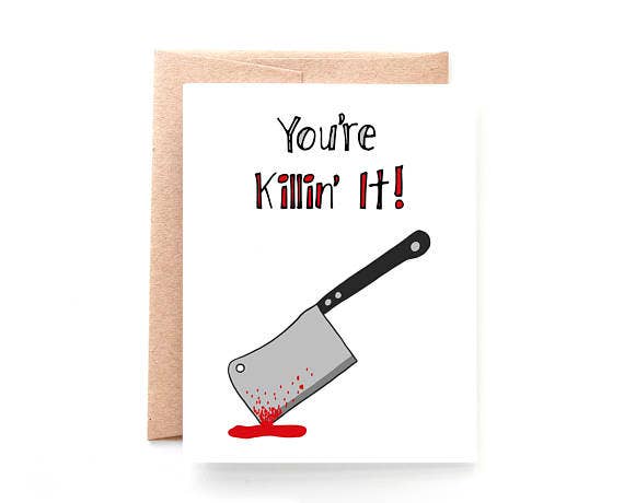 Yellow Daisy Paper Co. - Wholesale Congratulations Card - Killin It Congratulations Card0