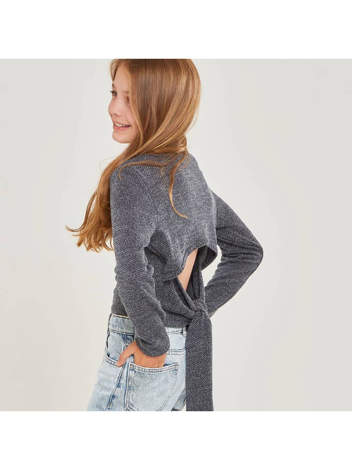 Good Girl - Vendita all'ingrosso Maglione tricot - Bambini - Maglione lavorato a maglia grossa con laccetti aperti sul retro11