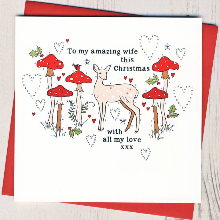To My Amazing Wife Weihnachtskarte für den Großhandel von Eggbert & Daisy