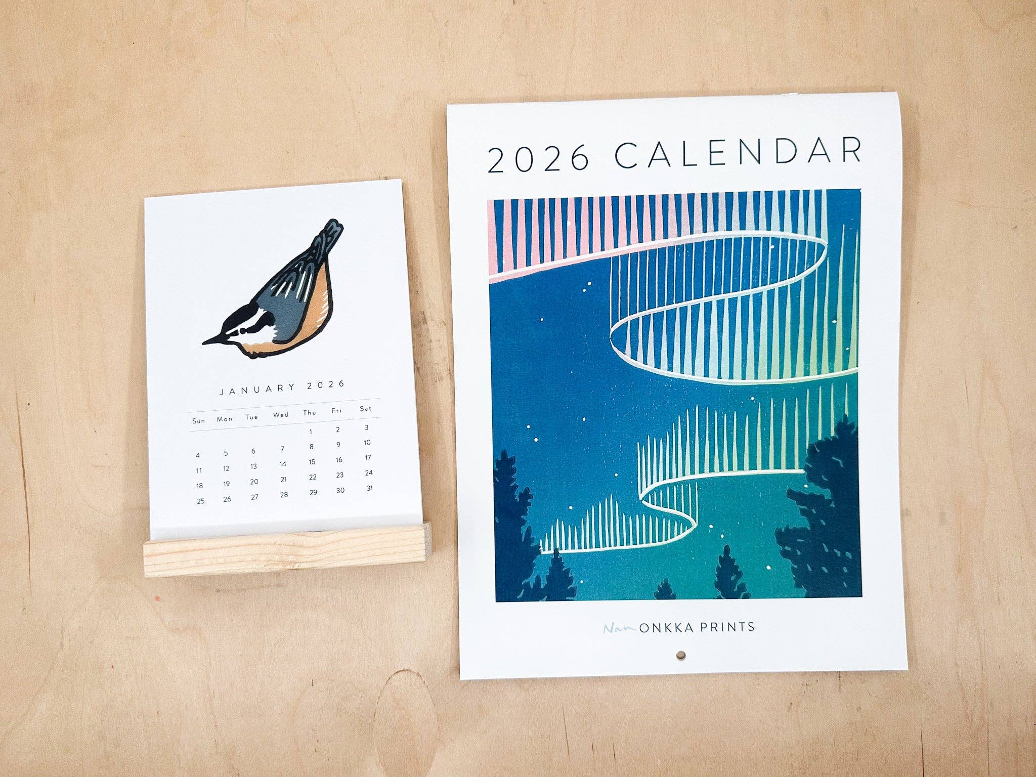 Nan Onkka Prints – Engroshandel Kalender – 2026 Skrivebordskalender4
