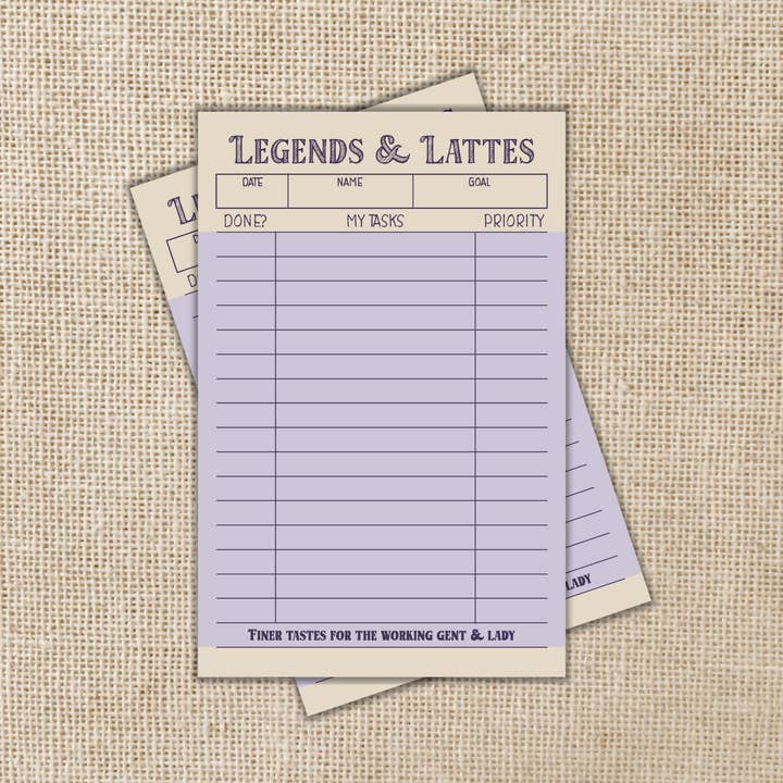 Legends & Lattes To-Do List Notepad - 4x6" and other Purchase Wholesale legends and lattes. Free Returns & Net 60 Terms on Faire trending on Faire.