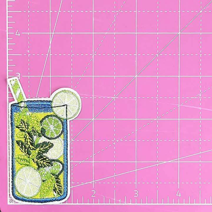 Scratch Decor - Wholesale Patch - Mojito Cocktail Drink Embroidery Iron On Patch1