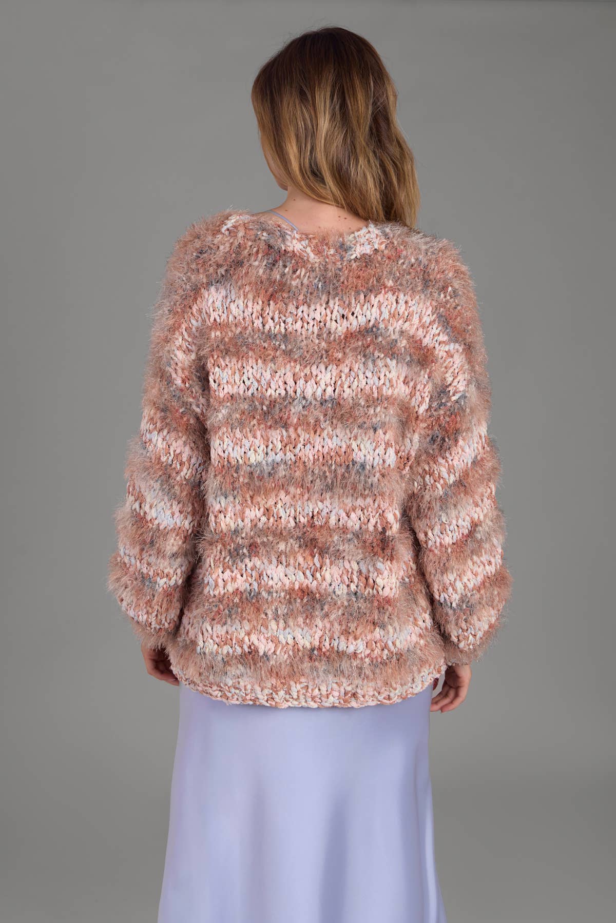 SAACHI - Wholesale Cardigan – Women’s - Eyelash Hand Knit Cardigan1