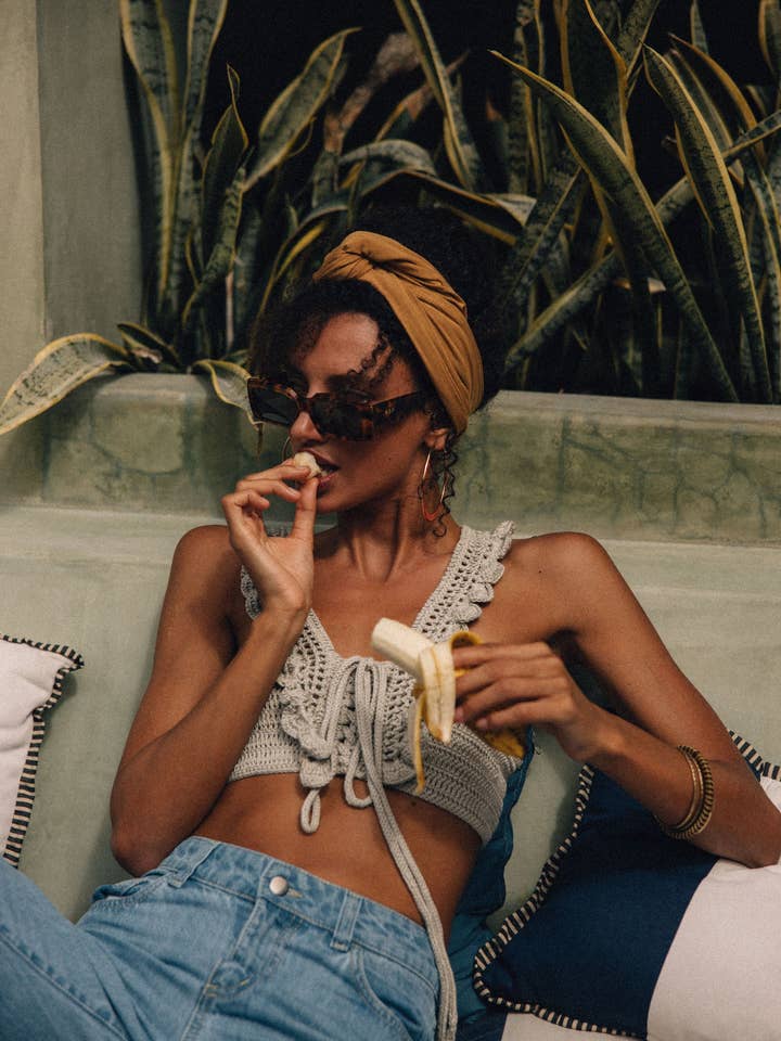 Bamboe lichtgouden twistband voor wholesale door Looks by Luks