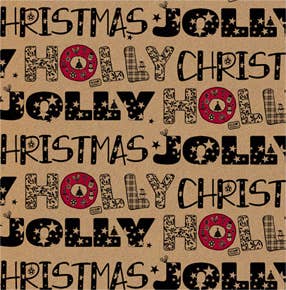 The Unique Paper Company – wholesale Flat wrap – Jolly Festive Christmas FSC™ recycled Wrapping Paper4