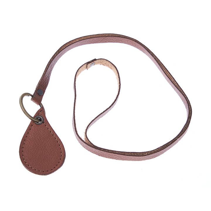 Suporte de chaves elegante e simples em couro (marrom conhaque) por atacado de Ziinah - vizible with style