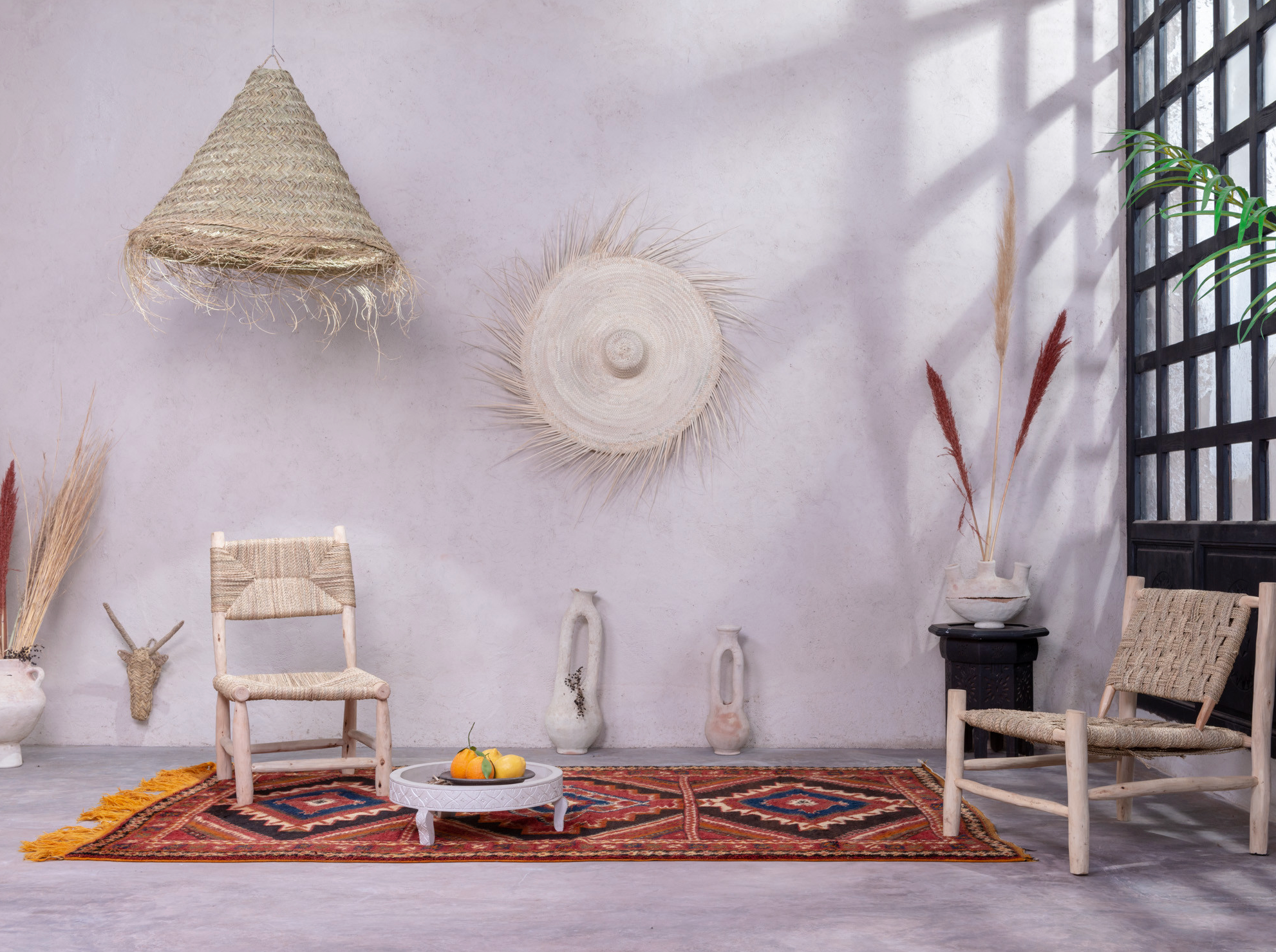 Izhar Studio - Wholesale Area Rug - Handmade Berber Silky Wood Rug In Shades of Pink and Black0