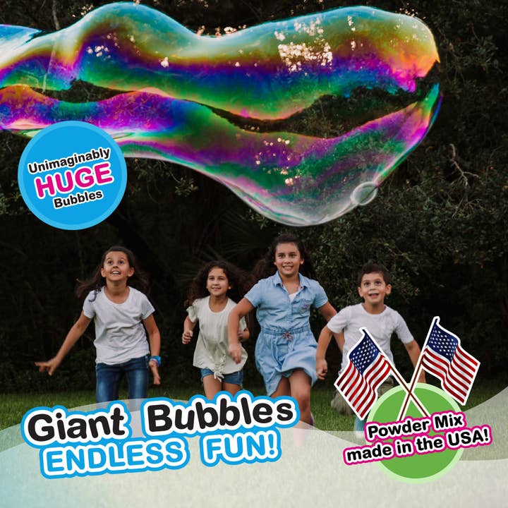 South Beach Bubbles - Wholesale Bubble Wand - Kids - WOWmazing Giant Bubble Powder (6-Pack)-Makes 6 Gallons!2