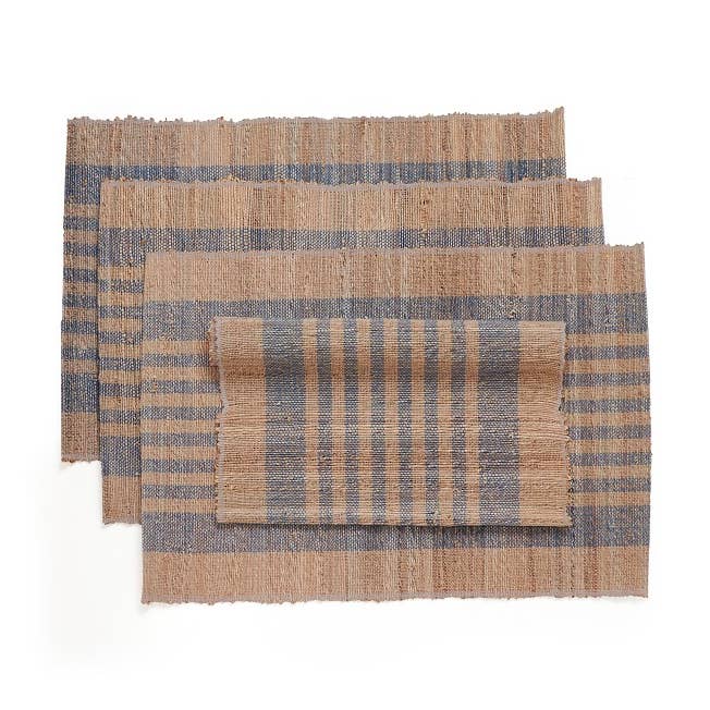 Sustainable Threads - Wholesale Placemat - Banana Fiber Placemat | Handwoven Frosting (set of 4)0
