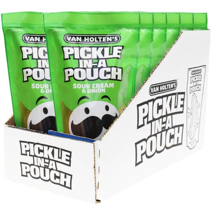Van Holten's - Wholesale Pickled Vegetables - Van Holten's Pringles Sour Cream & Onion Pickle Pouch, 12ct0
