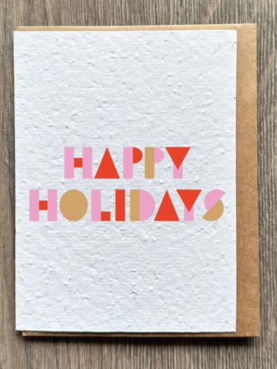 Bloquer Joyeuses Fêtes pour la vente par The Flora Page