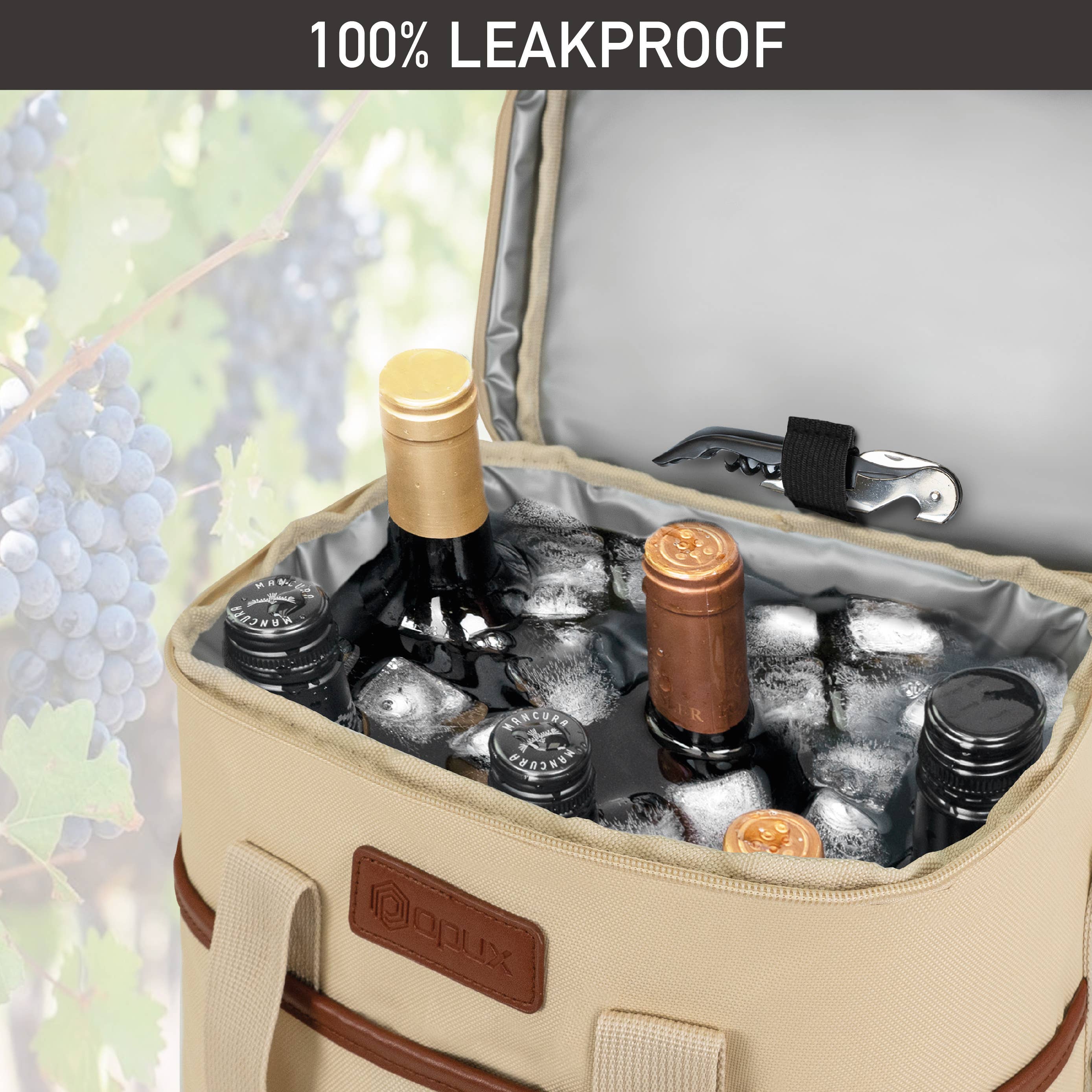 OPUX - Wholesale Wine Tote - 6 Bottle Wine Carrier Bag12