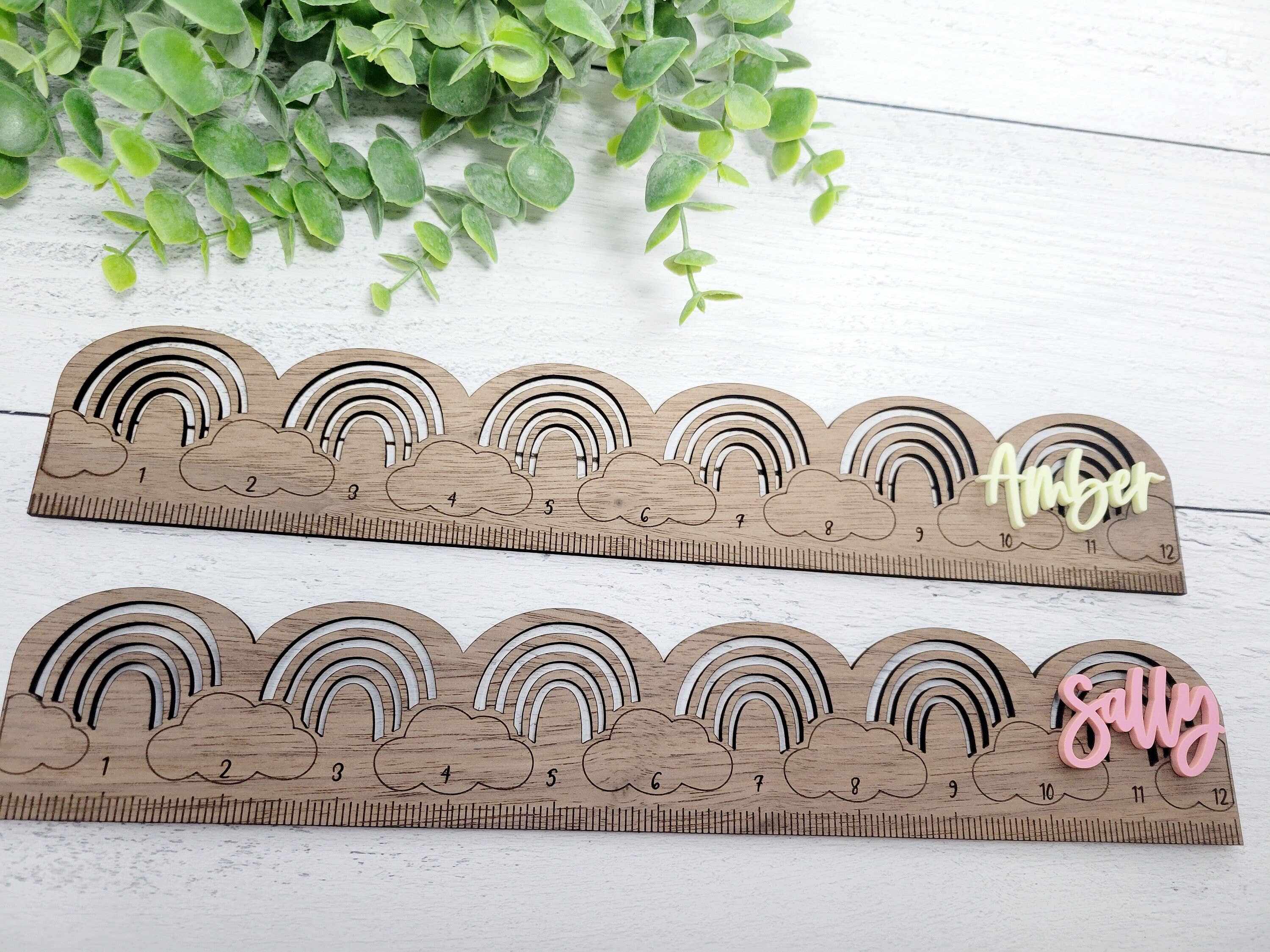 Rosie and Vi – wholesale Ruler – Rainbow Ruler | Teacher Appreciation Gift | Personalized Rul1