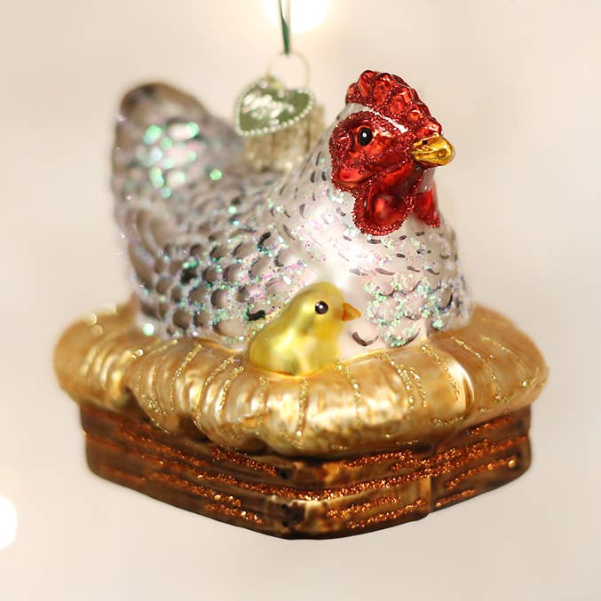 Old World Christmas - Wholesale Ornament - Hen On Nest Ornament0