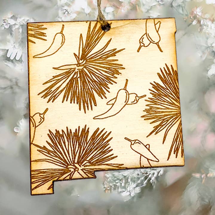 New Mexico State Symbol Ornament for wholesale by Two Peas Paper Co.