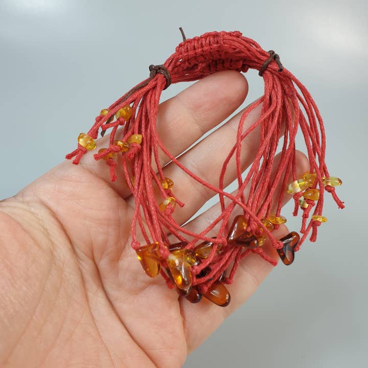 AmberLithuania - Wholesale Prayer Beads Bracelet - Red string bracelet Heart brancelet for adults6