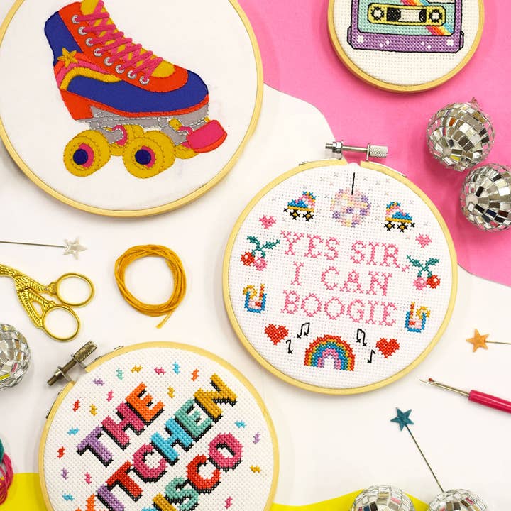 The Make Arcade – wholesale Material för broderi/korsstygn – ”Ja sir, jag kan boogie” Stort korsstygnssats1