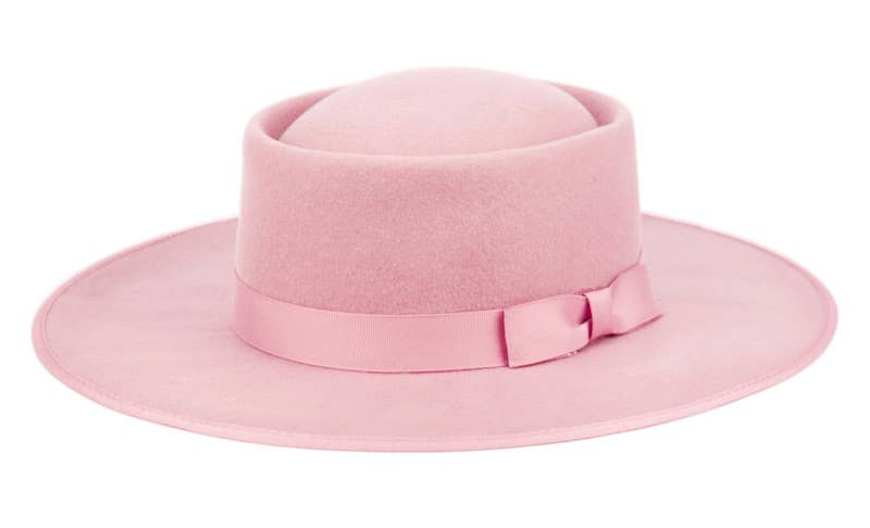 Epoch hats - Wholesale Fedora - Women's - Wide Brim Wool Felt Pork Pie Fedora Hat With Grosgrain Band0