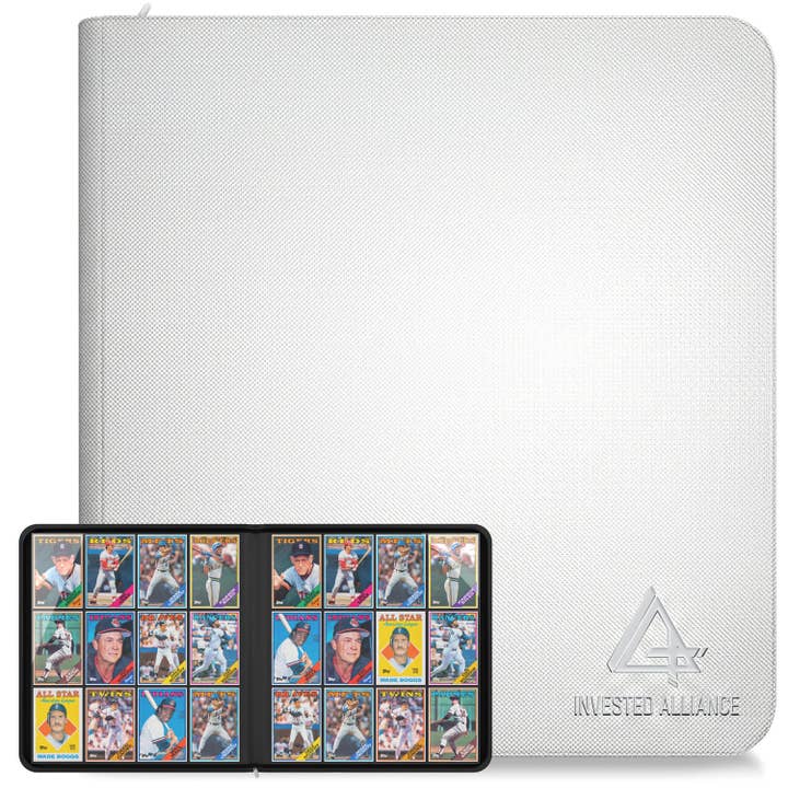 White - Premium TCG Card Binder for wholesale by Invested Alliance LLC