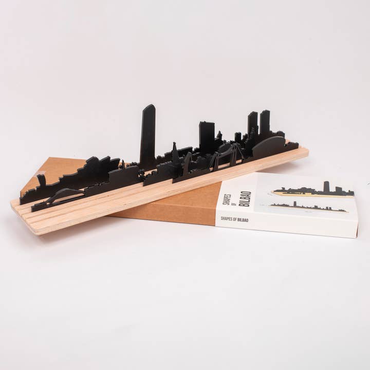 Formen von Bilbao | 3D-Stadt-Skyline-Silhouette für den Großhandel von Beamalevich