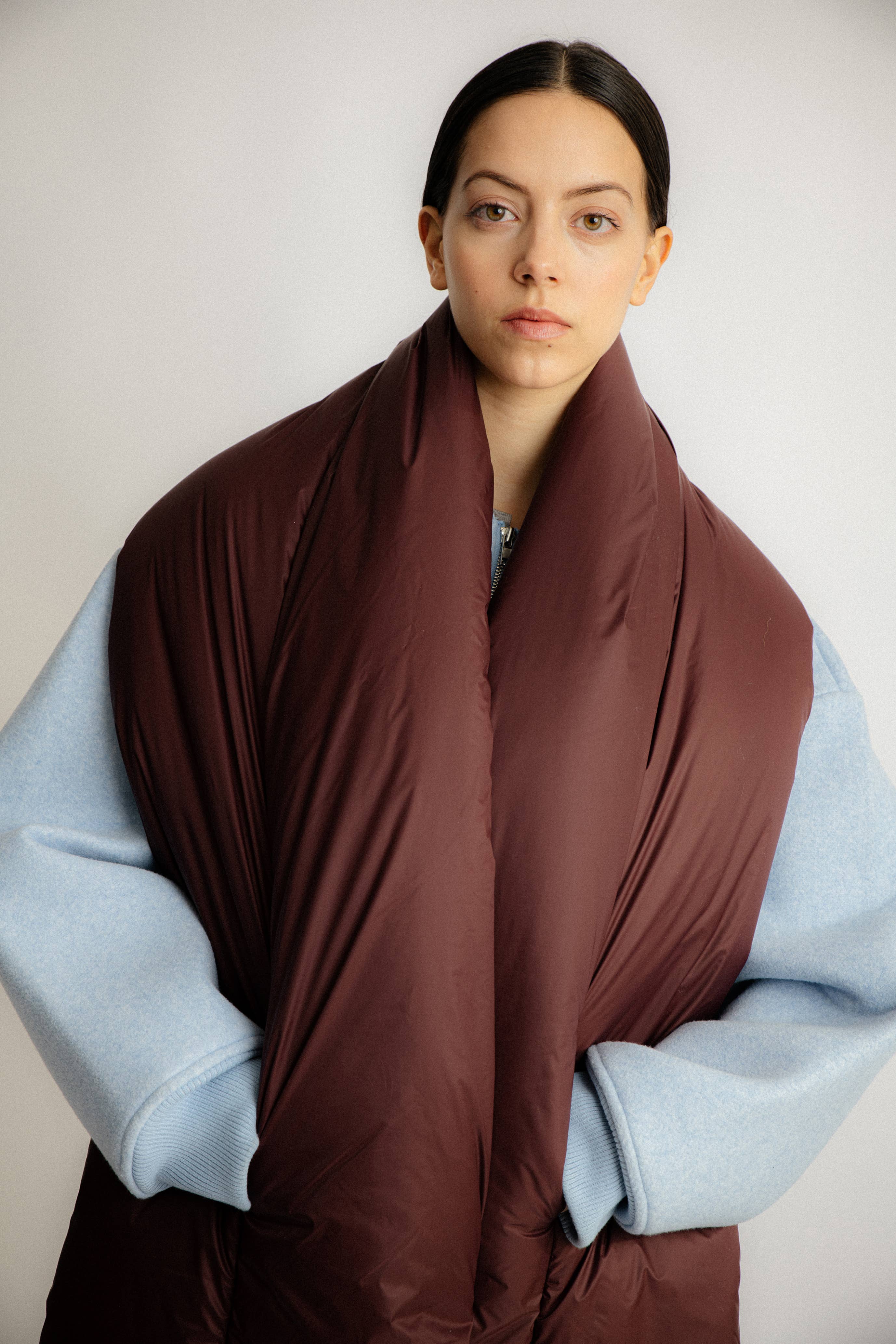 Abstract - Wholesale Scarf - Unisex - Padded water repellent nylon vest with pockets5