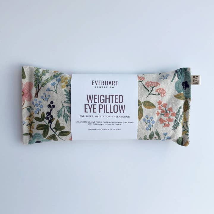 Everhart Candle Co. - Wholesale Spa/Therapy Pillow - Weighted Eye Pillow - Beige Floral2