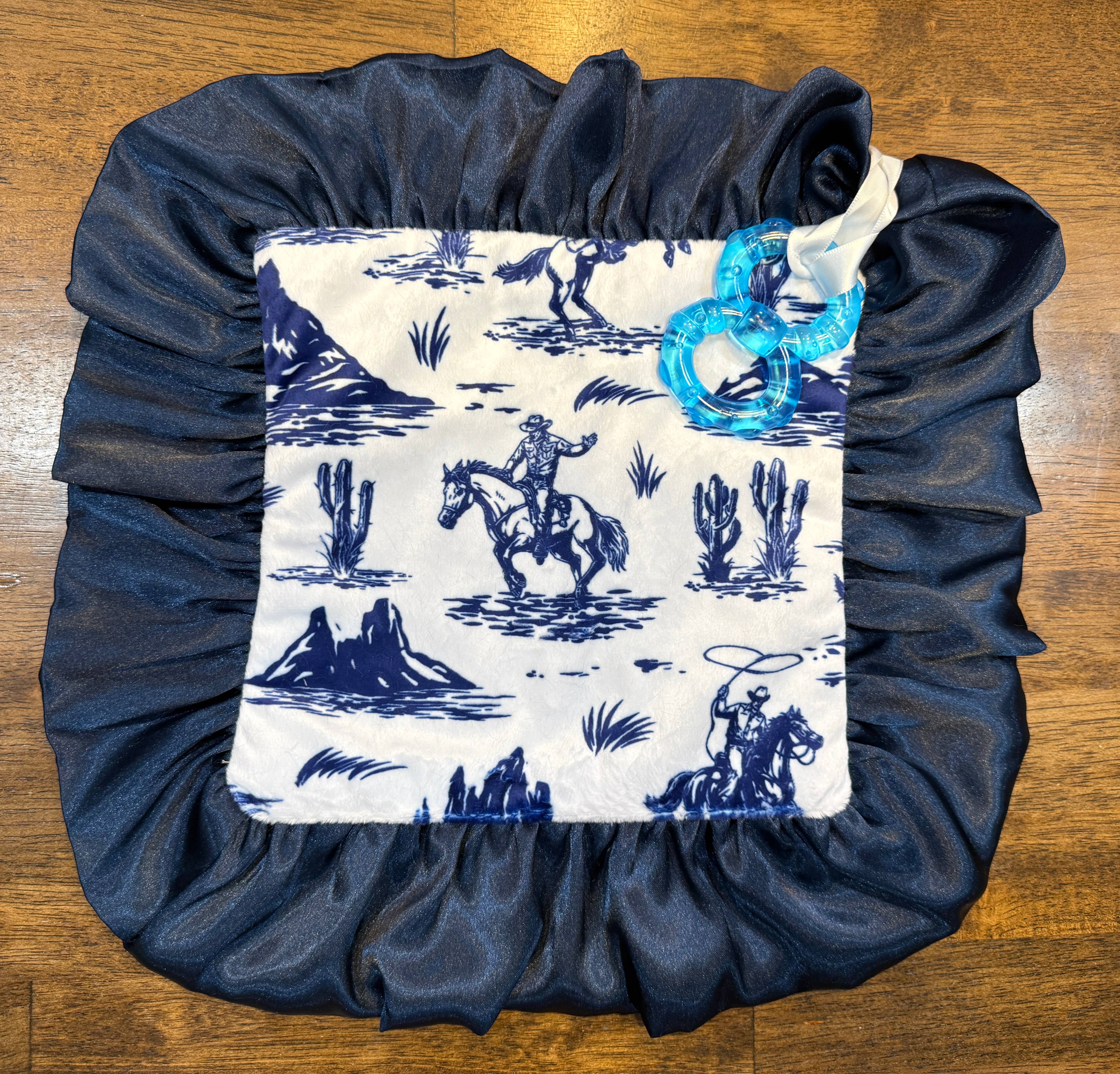 Cuddle Couture - Vente Couverture de lit – enfant et bébé - Cowboys Blues4