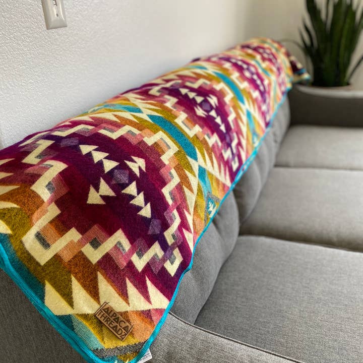Alpaca Threadz - Wholesale Throw blanket - Andean Alpaca Wool Blanket - Prism5