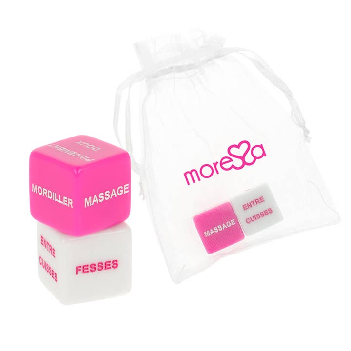MORESSA - JUEGO DE DADOS ERÓTICO FRANCÉS para venta al por mayor de Lingerie Harness Boutique di DeGioannis Samuele