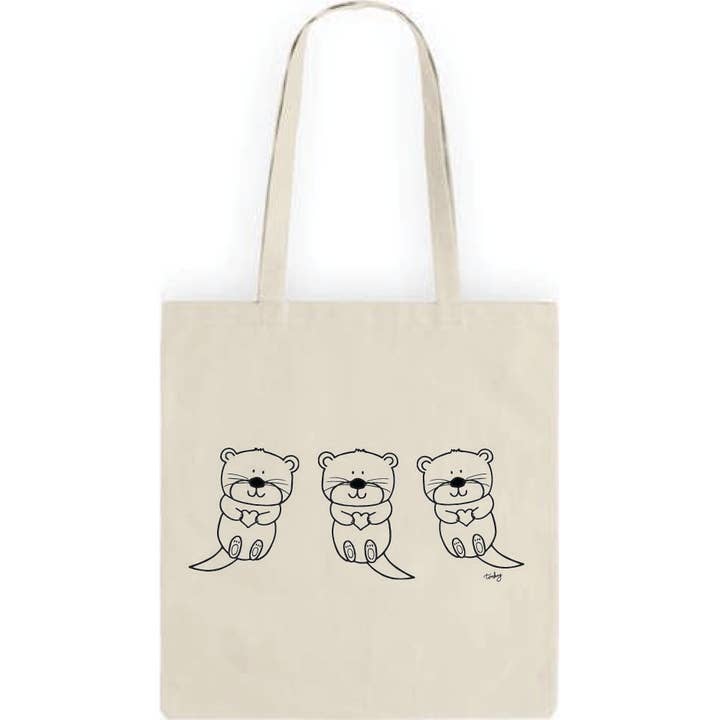 Tote Bag with Gusset- Otter for wholesale by Tomkcy