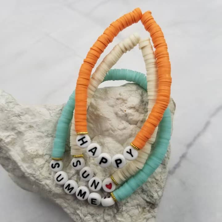 The Pretty Jewellery - Wholesale Beaded Bracelet - HAPPY SUMMER SUN Heishi Bracelet4