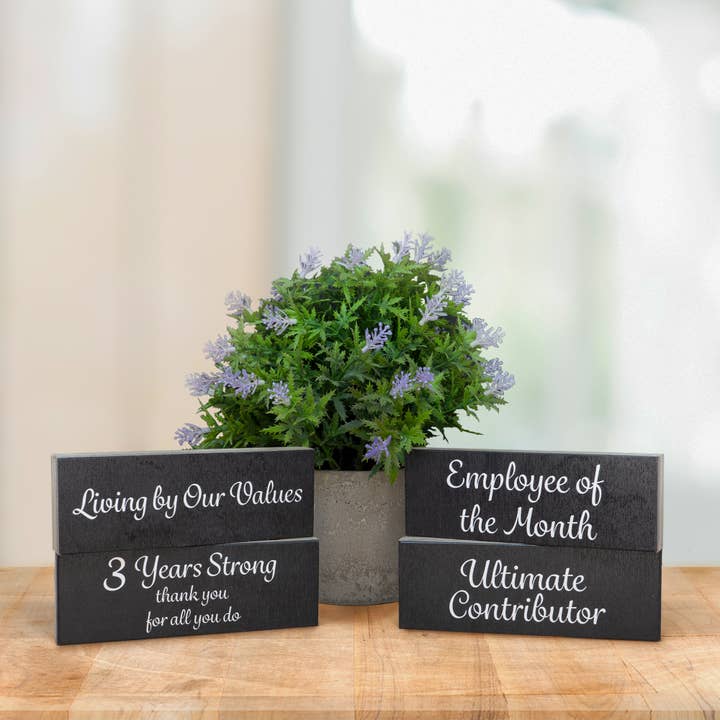 JennyGems – wholesale Desk/tabletop sign – Employee Recognition Gifts, Anniversary and Motivation7