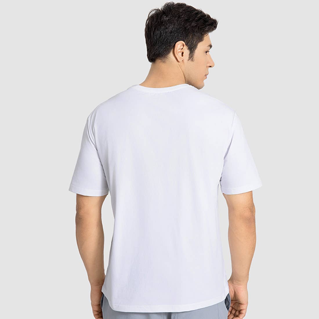 Sodalemon - Wholesale T-Shirt - Men's - Men Casual Short Sleeve Elastic Fitness Round-Neck T-Shirt7