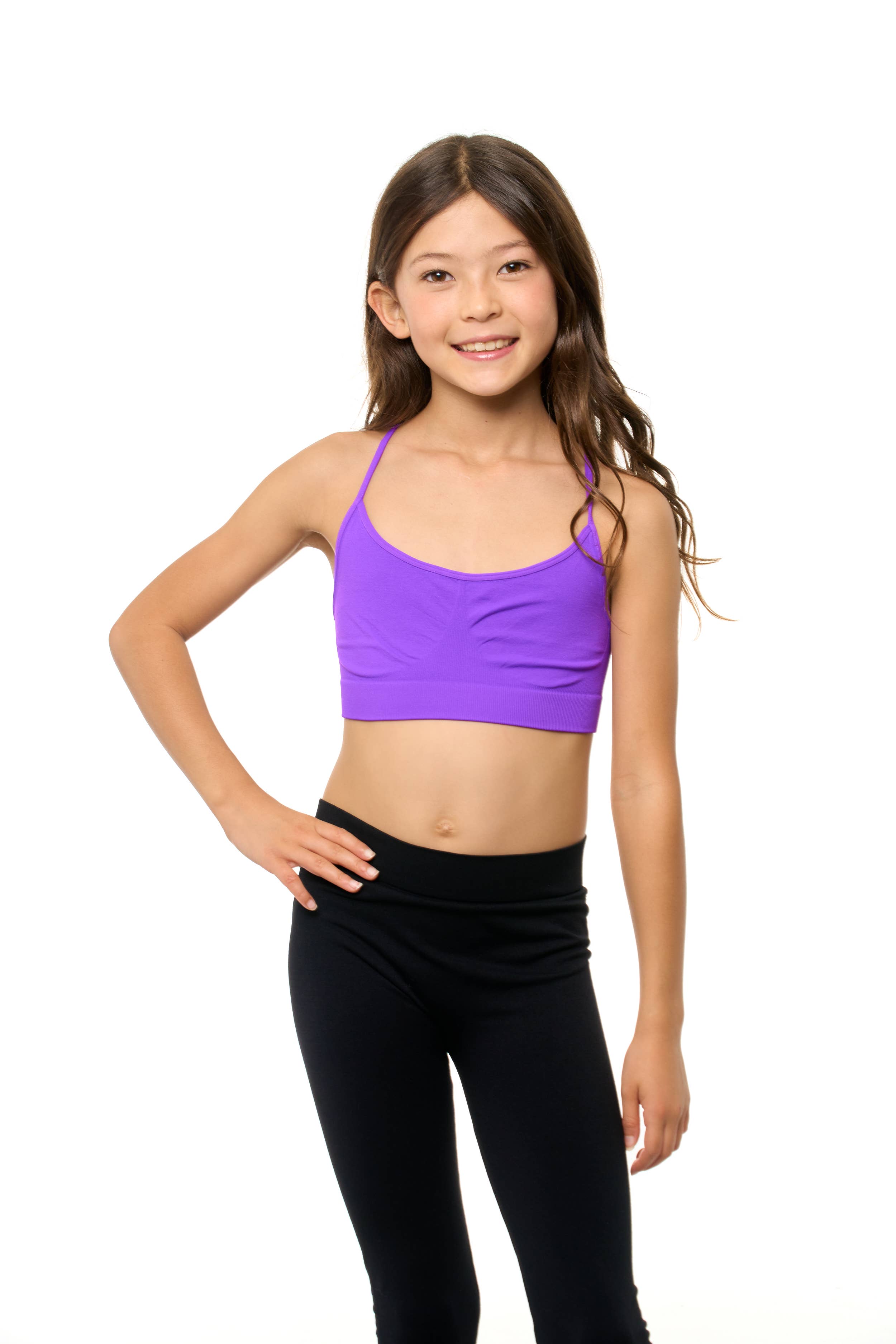 Malibu Sugar - Vendita all'ingrosso Intimo - Bambini - Reggiseno Racerback Cami Ragazze Taglia Unica18