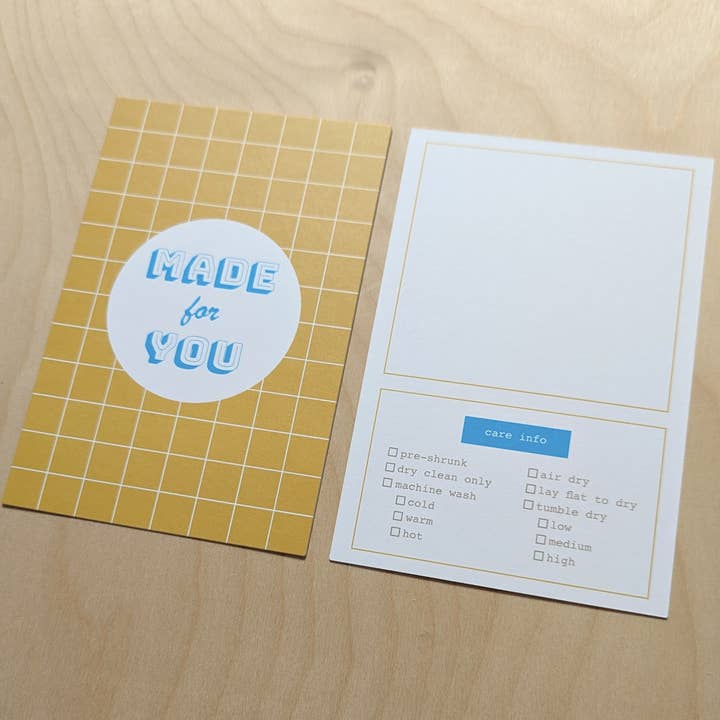 Kohamche - Wholesale Gift Tag - Cards with Care Instructions for Knit & Sewn Gifts4