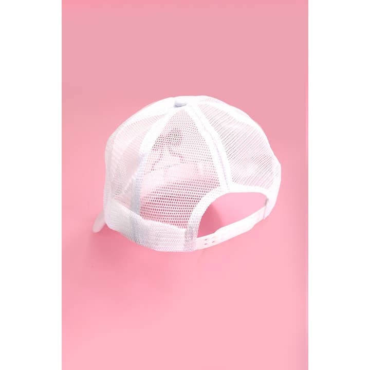 JOSSLYN by wall to wall - Vendita all'ingrosso Cappellino da camionista - Donna - CAPPELLO TRUCKER CON FIOCCO RICAMATO | 40HW7184