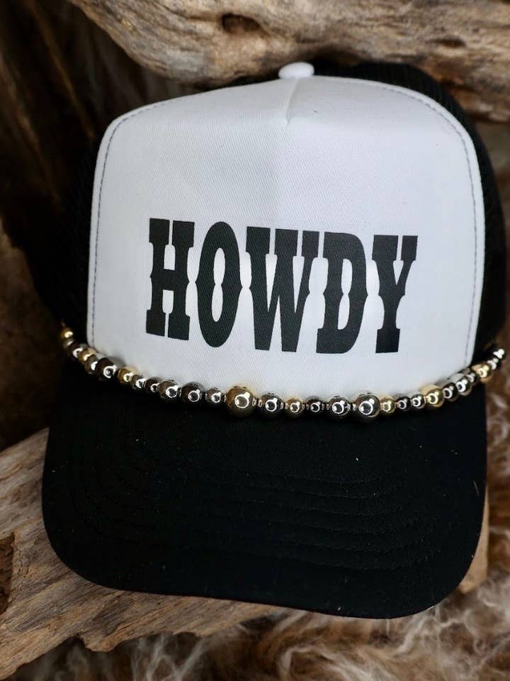 TRUCKER CAP Howdy Black for wholesale by Keep it Gypsy