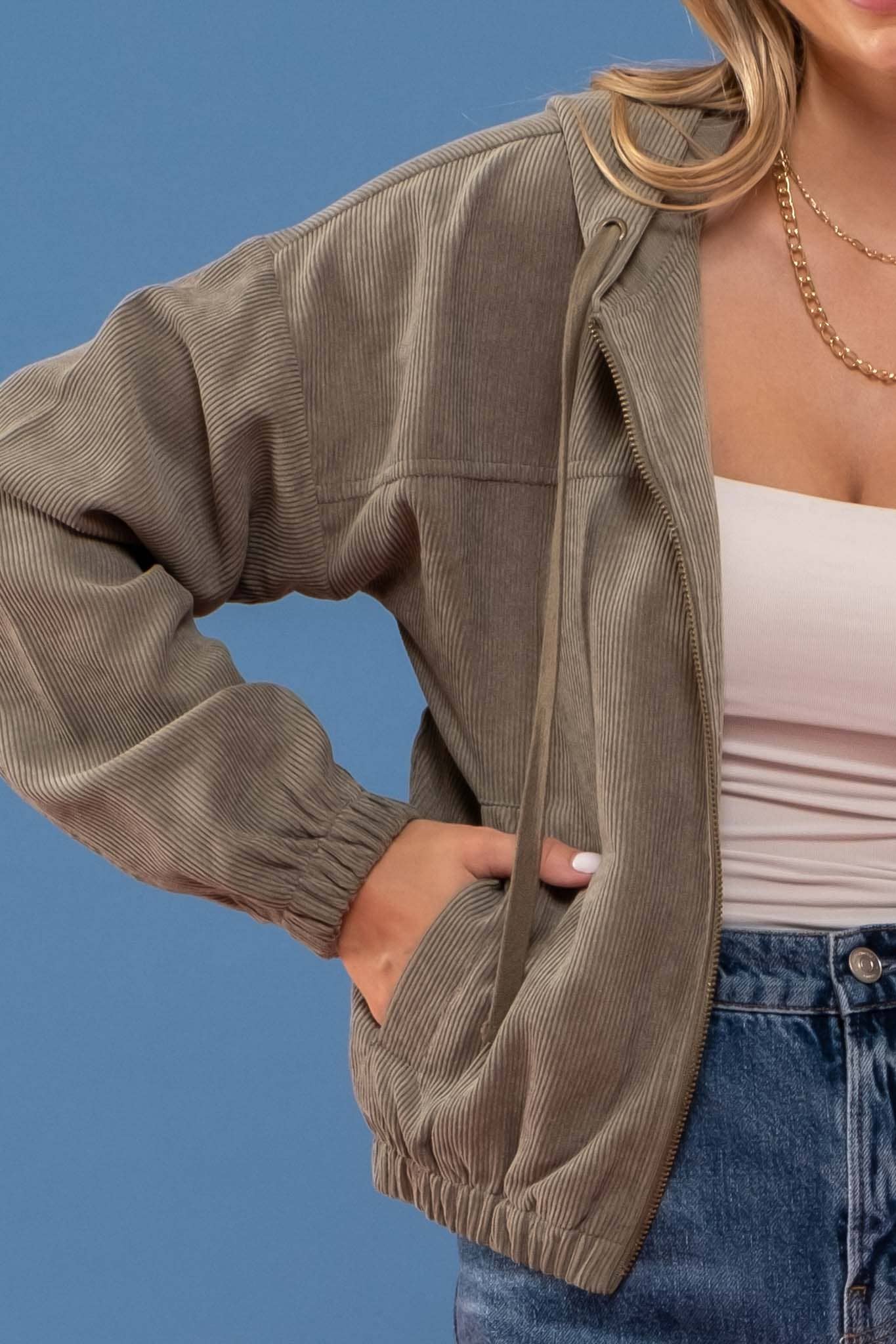 Blu Pepper – Blusão - Mulher por atacado – CASACO DE VELUDO COM ZÍPER28