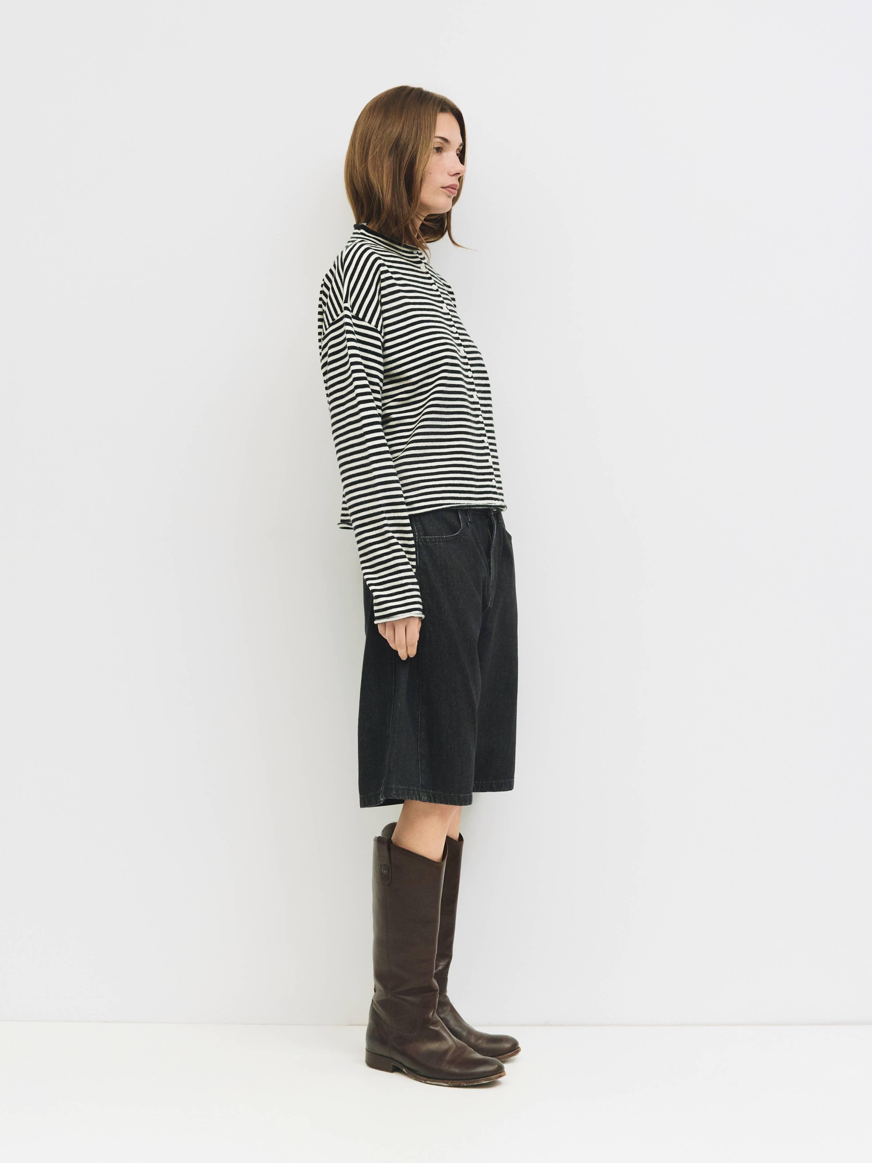 MOD REF - Wholesale Cardigan - Women's - The Elisa Cardigan | Striped Button-Down Cardigan29