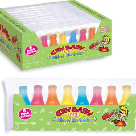 Mr. YuYu's Chililicious Candy - Wholesale Gummy - Nik-L-Lip Wax Bottle Candy 8PK Sour 12 Count