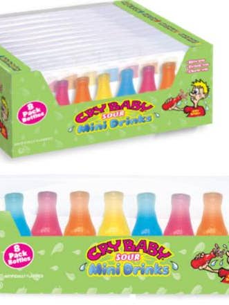 Nik-L-Lip Wax Bottle Candy 8PK Sour 12 Count for wholesale by Mr. YuYu's Chililicious Candy