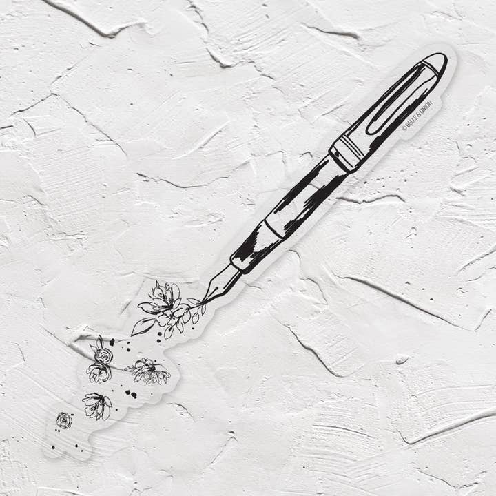 Autocollant pour stylo plume Flourish pour la vente par Belle & Union